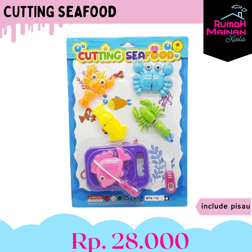 CUTTING SEAFOOD - MAINAN MASAK MASAKAN ANAK PEREMPUAN - 1739