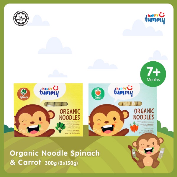 

Happy Tummy Organic Noodle F [Carrot, Spinach] 7m+