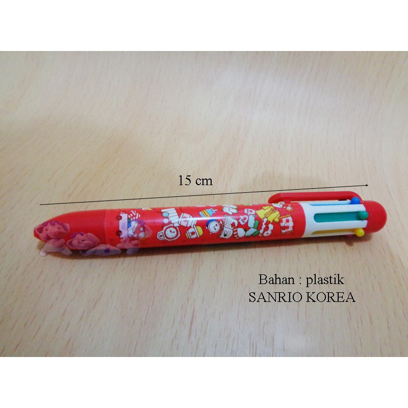 

129094R Pulpen 6 Warna Kitty Red