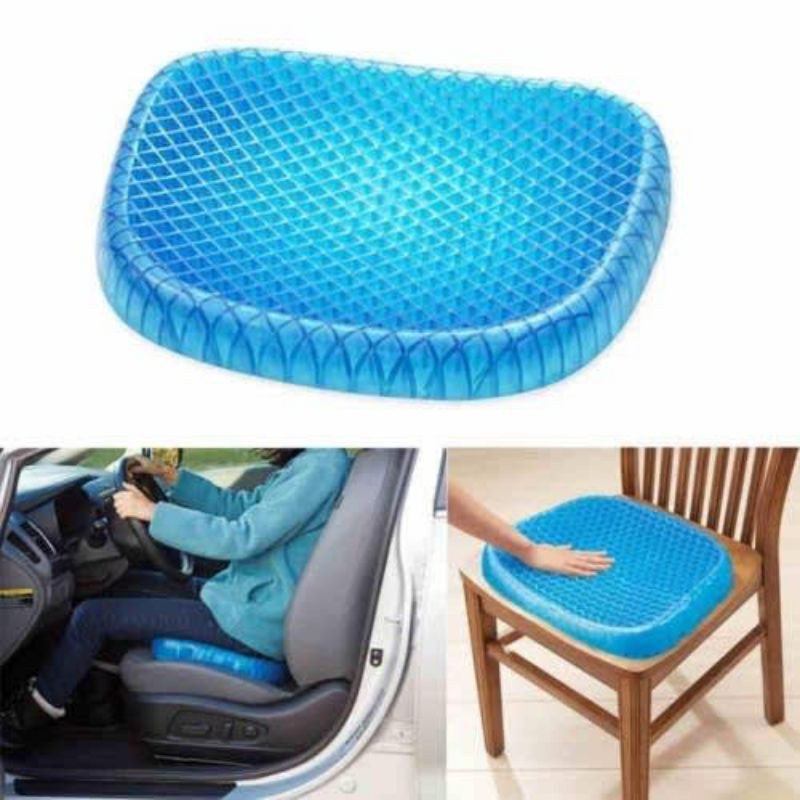 Bantal Alas Duduk Silikon Gel Empuk Untuk Di Kursi Jok Mobil Murah