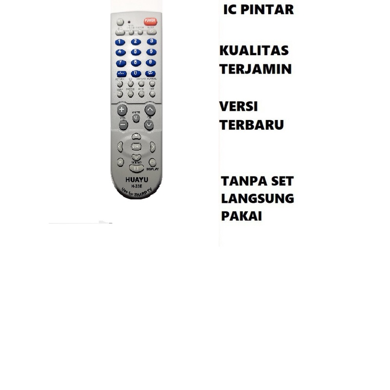 remote MULTI TV SHARP (SLIM,FLAT,TABUNG)