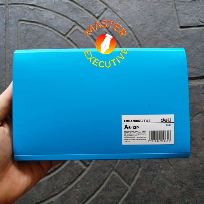 [Buah] Deli Blue Mini Expanding File 5561 Biru Untuk Giro / Nota / Bon