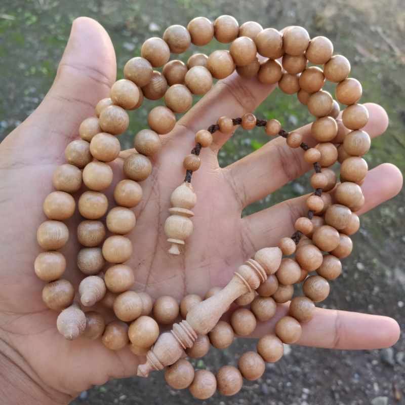 TASBIH 99 TASBIH BIDARA ARAB ASLI SIZE 8MM/10MM, ORIGINAL!!! KAYU LANGKA BERTUAH KARIMUNJAWA