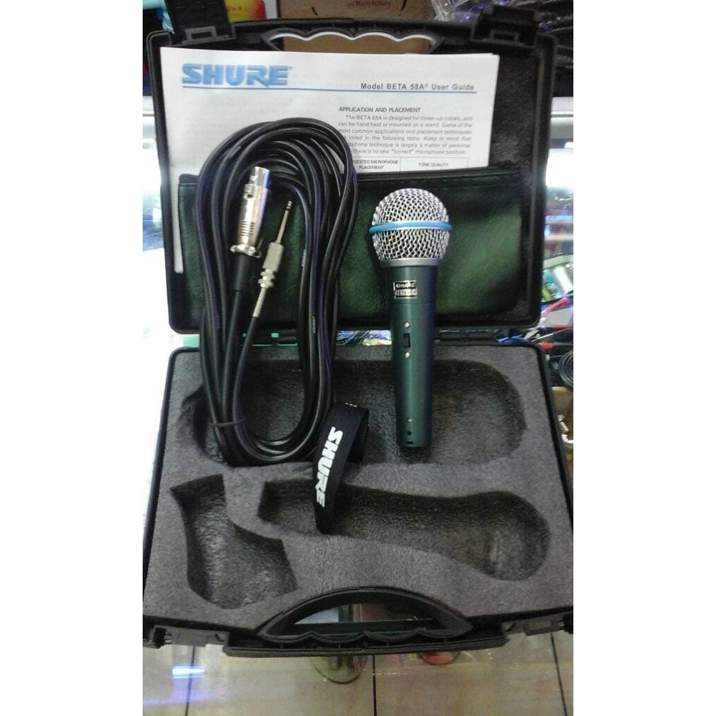 terlaris produk  Mic Shure Beta 58 / Beta58 + Kabel 3 meter free koperbarang ready