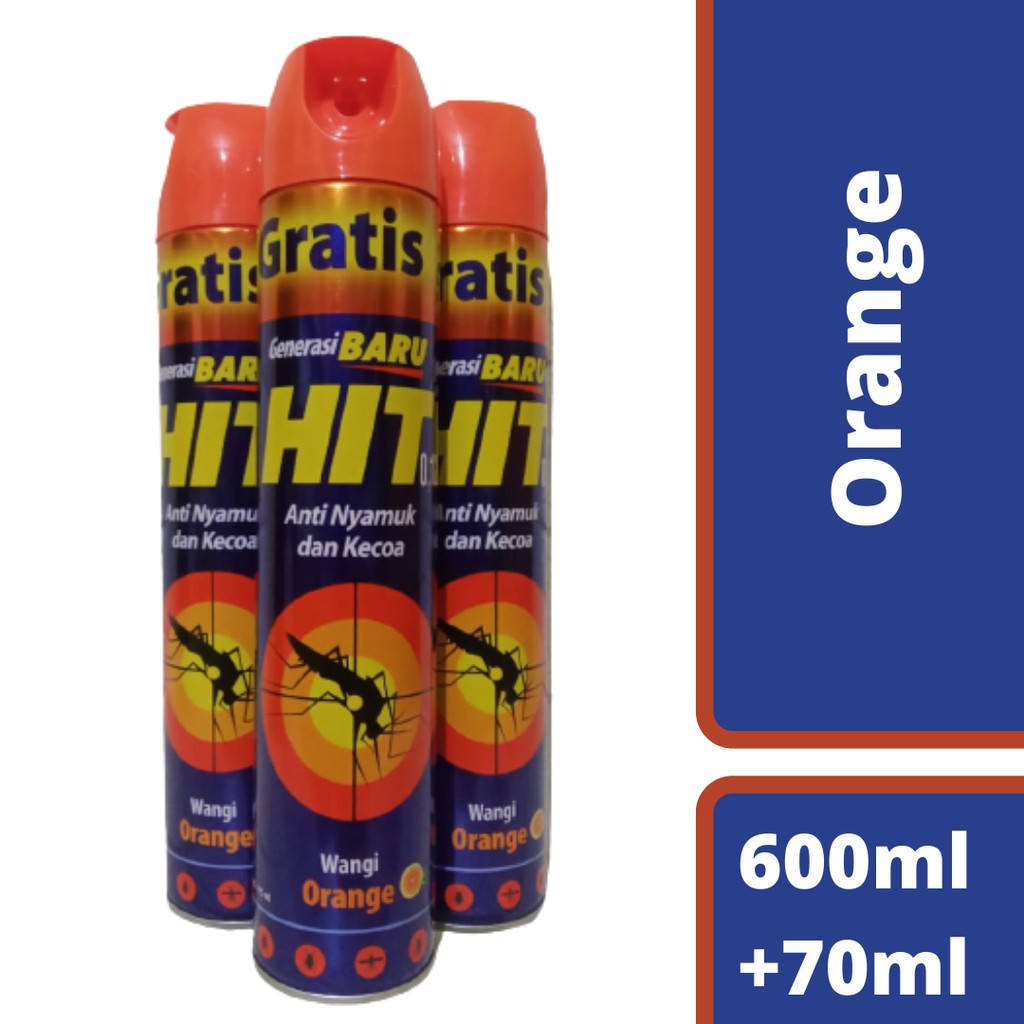 HIT aerosol 600ml + gratis isi 75ml