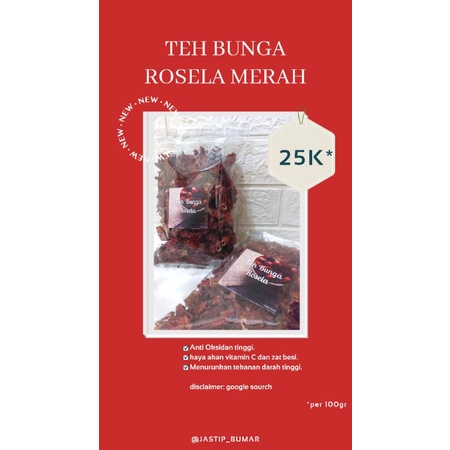 

Teh Bunga Rosela Merah