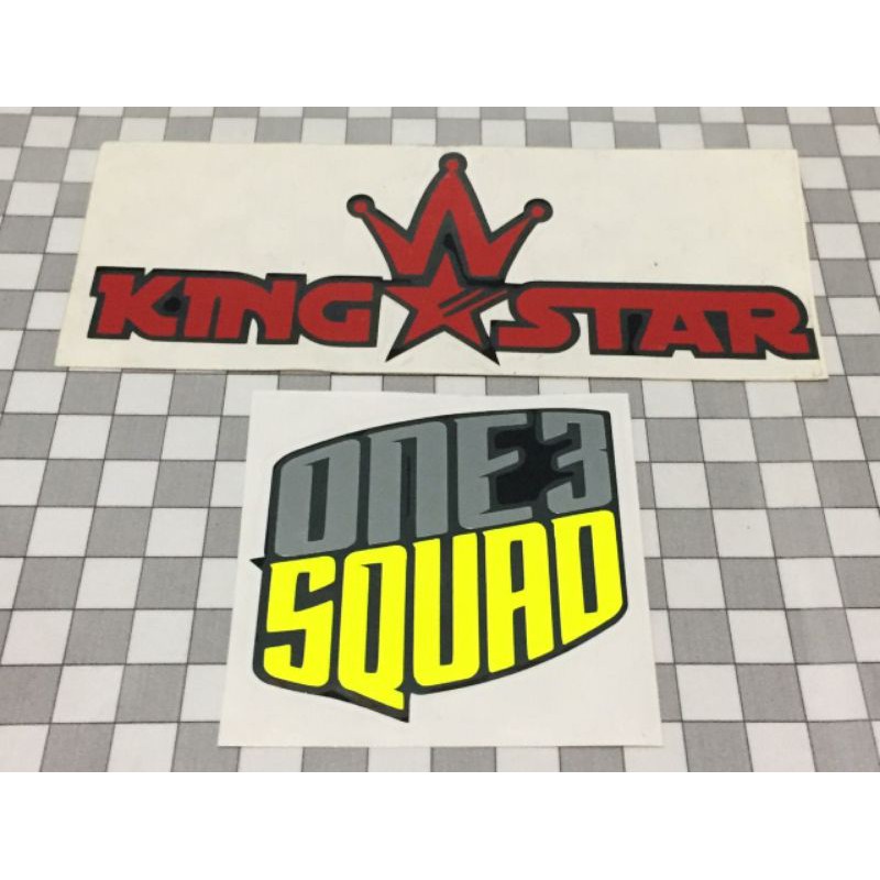 

stiker cutting logo one 3 squad one3squad