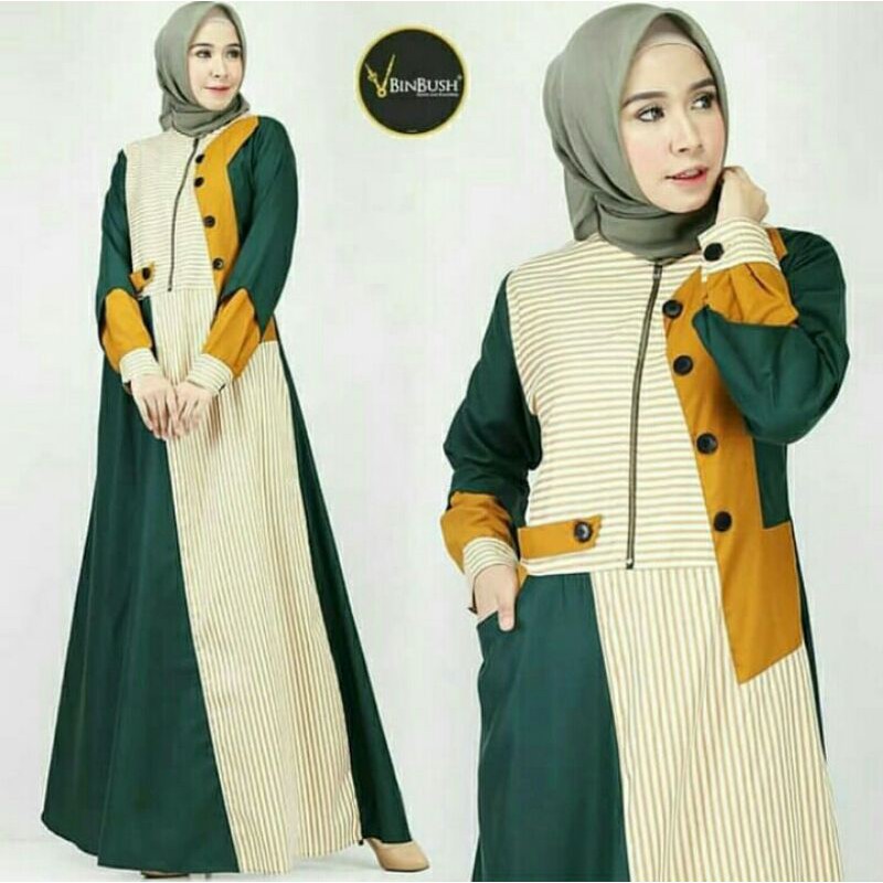 Baju Gamis Wanita Terbaru Abidah Dress Termurah