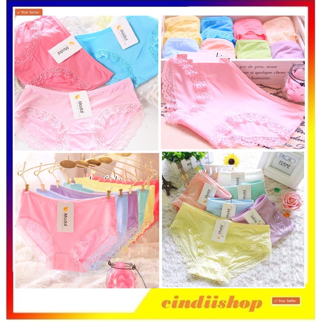 CD RENDA CELANA DALAM LIST Wanita Katun Cd Cewek Perempuan Sempak