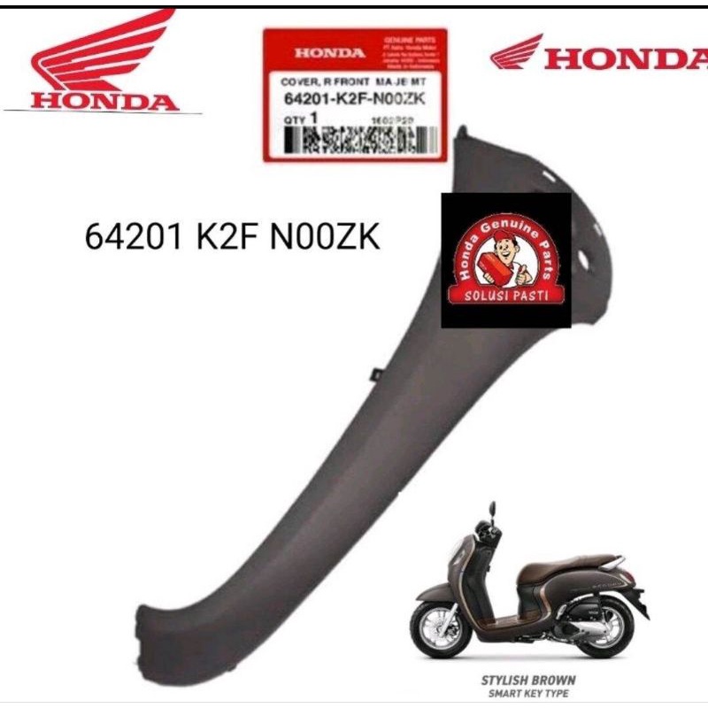 K2F N00ZK sayap depan garnish depan scoopy k2f thn 2021 warna coklat dof matte brown 64201 K2F