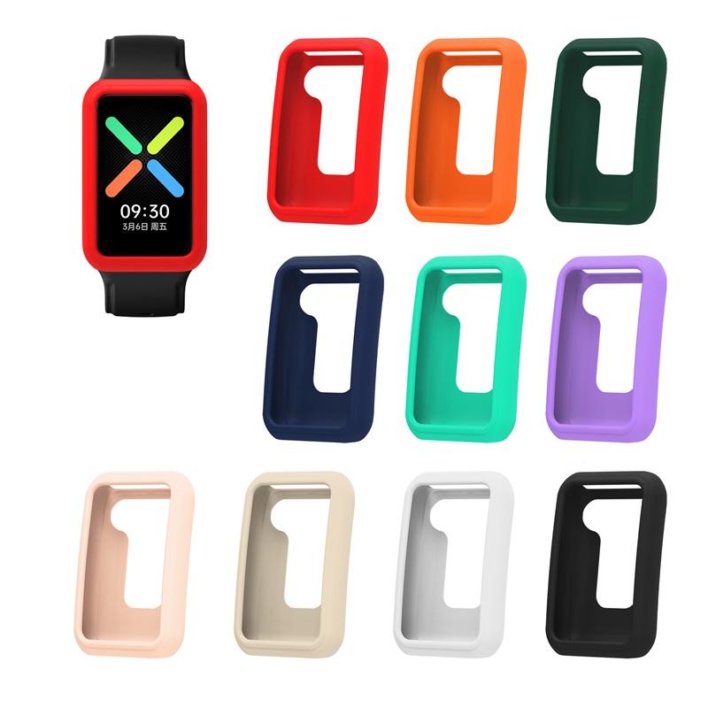 Casing Pelindung Bumper Bahan Silikon Untuk OPPO Watch Free Smart Watch