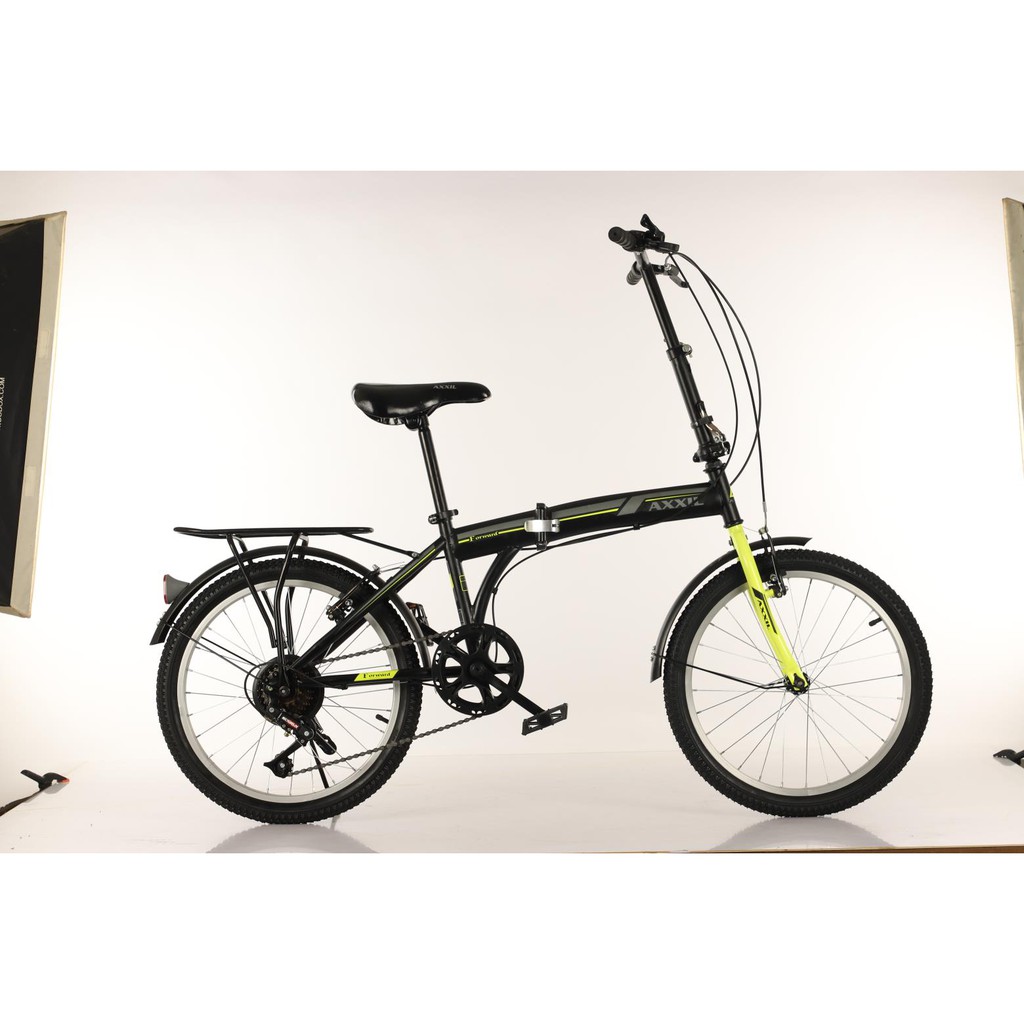 Sepeda lipat / folding bike 20 inch 7 speed murah-Kuning