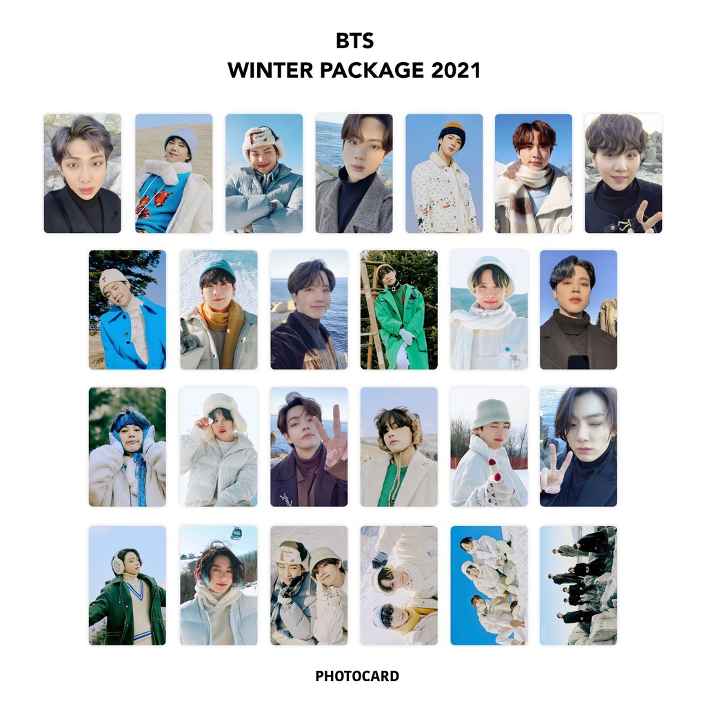 Photocard BTS Winter Package 2021 Isi 25 pcs