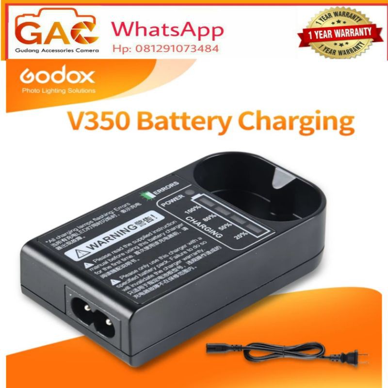 charger GODOX C-20 C20 for batrey GODOX seri flash V350C V350N V350F V350S series