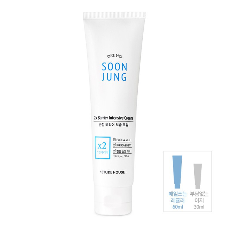 Etude House Soon Jung 2x Barrier Intensive Cream 30ml Shopee Indonesia