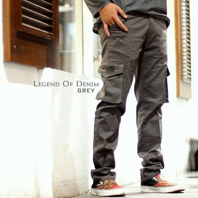 Telaris ! Celana panjang cargo PDL gunung pria  dewasa Distro Original LEGEND OF DENIM