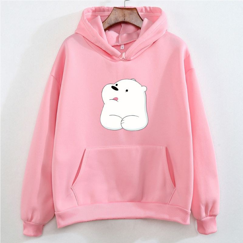 S - XXXXXL(6XL) Hoodie Bear ICE BEAR Cute BIGSIZE Jaket Sweater Cartoon Lucu We Bare Bears Panda Beruang Pria Wanita JUMBO