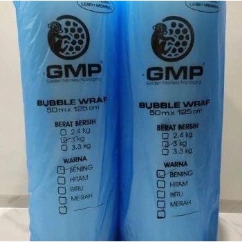 

Gmp 3Kg Bubble Wrap Bubblewrap Plastik 500 X 125 Warna Bening & Hitam