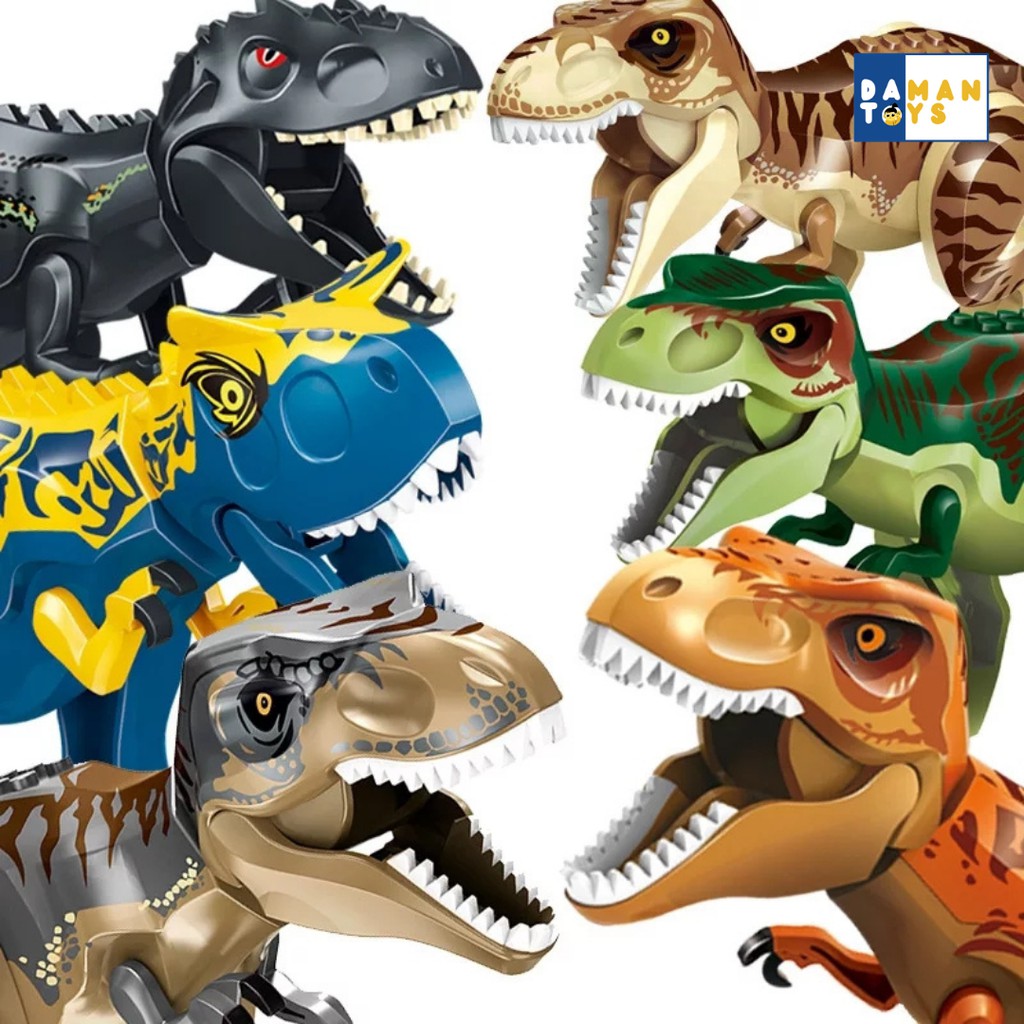 Mainan Dino DIY Dinosaurus Jurassic T-Rex Tyrex Besar Bongkar Pasang