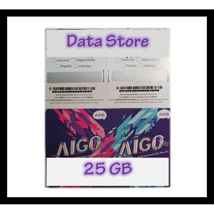 Voucher Axis Aigo 25 Gb Kode 1349