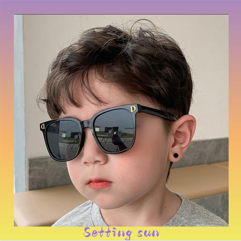 Kacamata Fashion Anak Laki-laki Perempuan Universal Anti-UV Street Shooting Sunshade Sunglasses TN