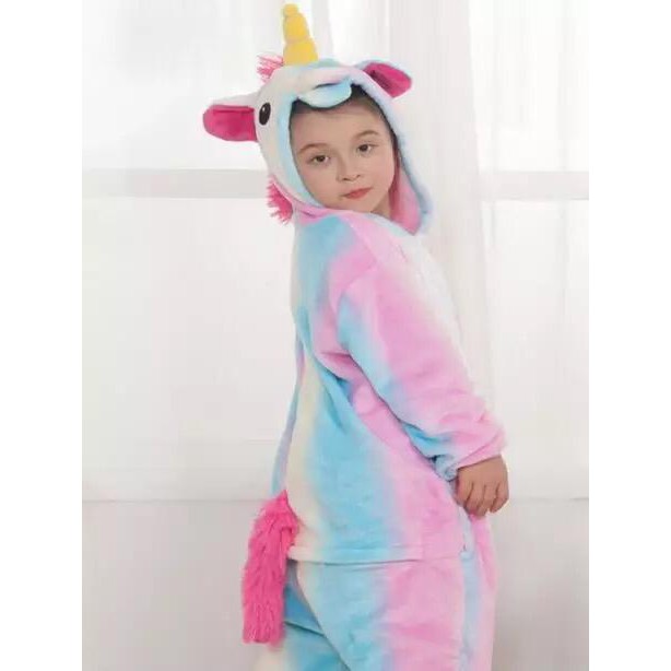 BAJU ONESIE BONEKA UNICORN LOLLIPOP PIYAMA KOTUM