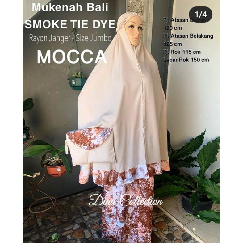 Mukena Bali Smoke Tie Dye 01 JUMBO