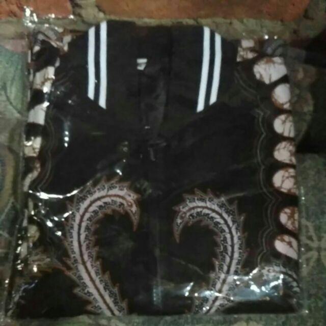 (1kg=4pcs) Jaket Batik Lengan Panjang Batik Ori Nareswari Janindro Batik Solo Seragam Batik