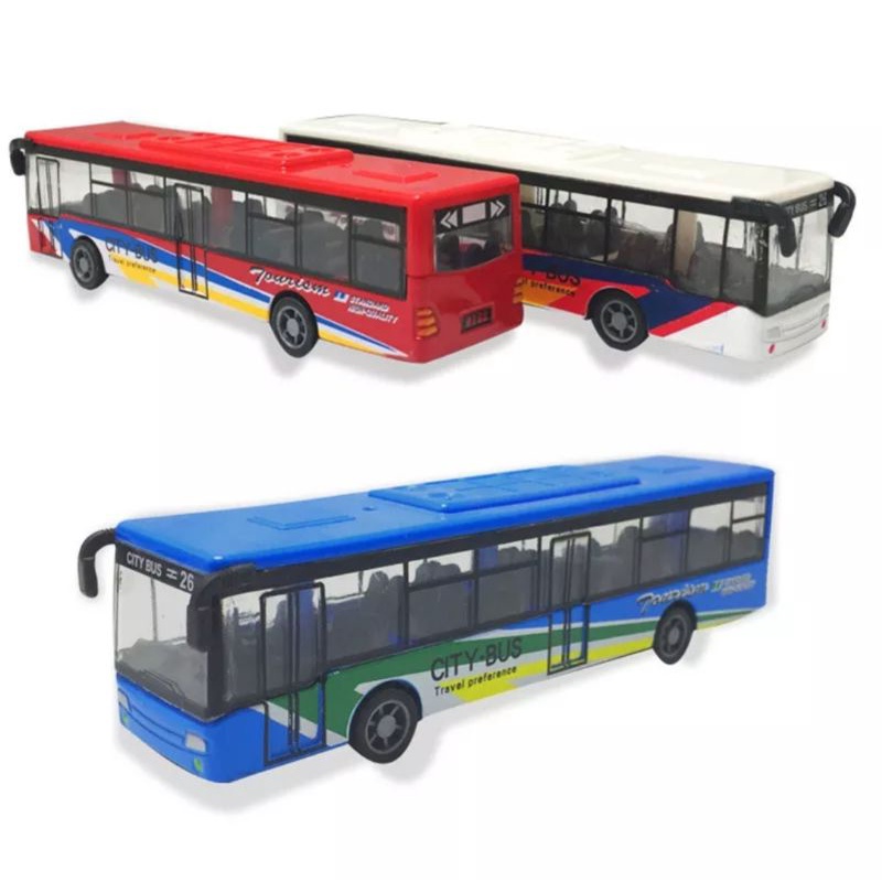 Diecast Metal Bus / Diecast Miniatur Bis Mobil Minan Anak