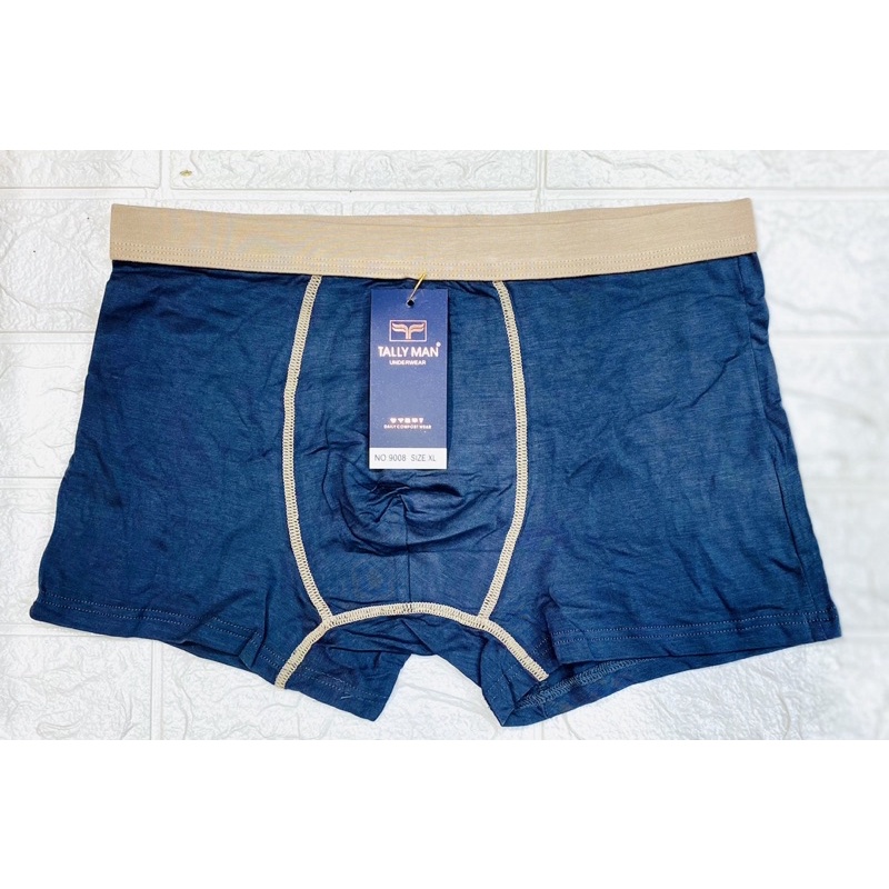 CD | celana dalam Boxer Pria TALLY 9008 Bahan Katun Bamboo Adem dan Soft