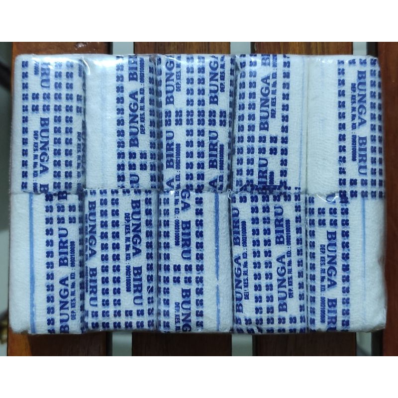 Perban Pendek Bunga Biru / 10 Pcs / Pembalut Luka