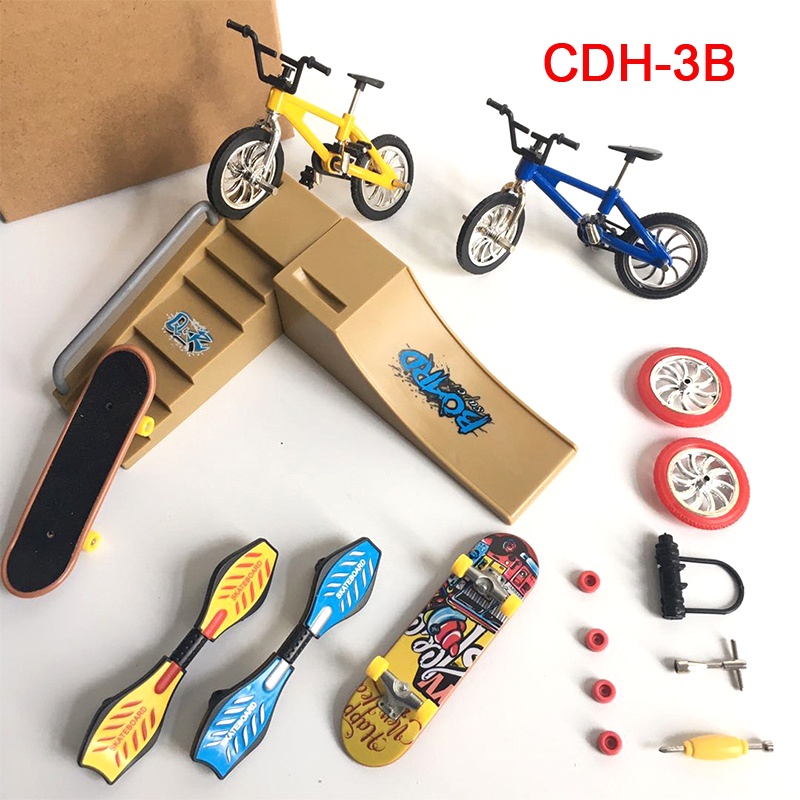 Mainan Skateboard Jari Mini Bahan Alloy Untuk Anak Laki-Laki