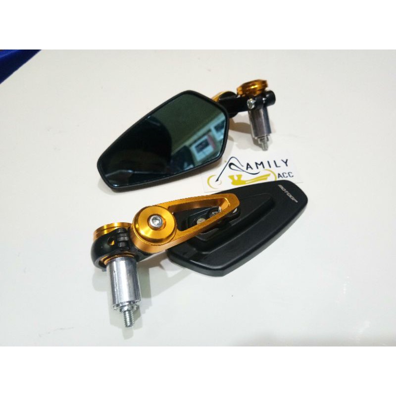 Spion Jalu Bar End Oval CNC Motor Nmax/Aerox/Vario/Pcx/Xmax/Vixion/Xabre/CB150R/Lexi/Beat Universal