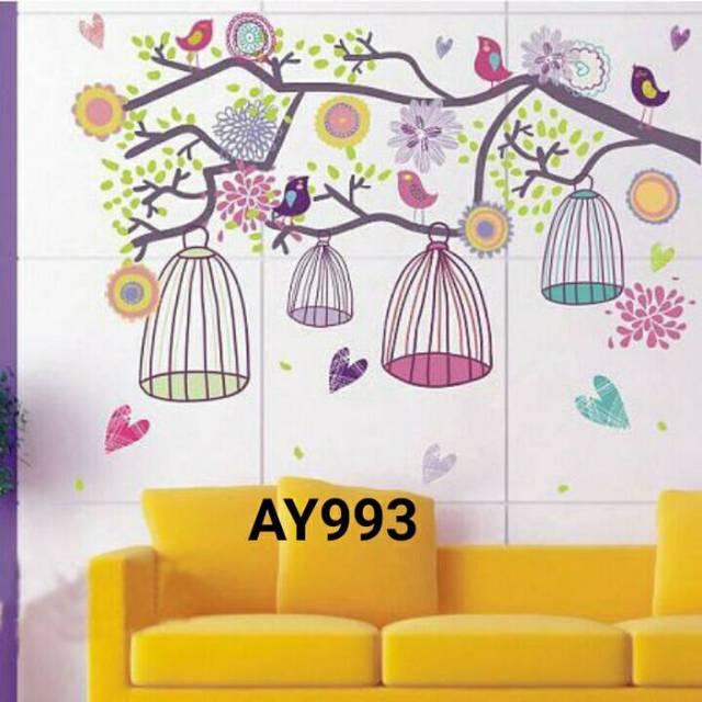 Wall Sticker / Stiker Dinding Ranting Pohon AY993