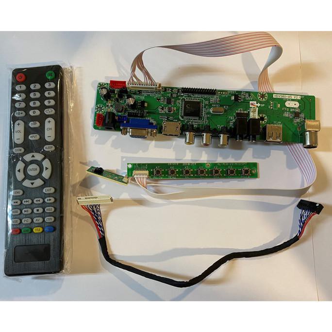 Ready&Siapkirim Modul Pcb Kit Driver Lcd Led Universal V56 Tv Vga Hdmi Usb