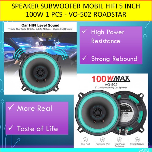 Speaker Subwoofer Mobil HiFi 4 Inch 100W 1 PCS Spiker Speker Extra Bass - Canter / Speaker Aktif Meg
