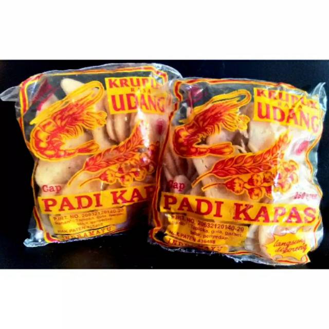 

Kerupuk udang padi kapas 250gr