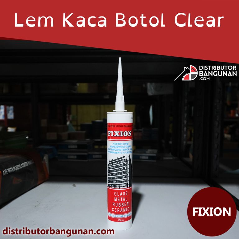 

Lem Kaca Botol Clear FIXION