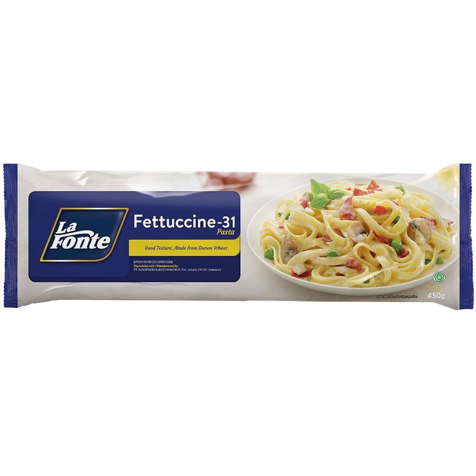 

LaFonte Fettuccine-31 Pasta 450gr La Fonte Panjang dan Tebal