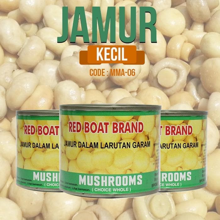 

Obral Murah Jamur Kancing Kaleng Kecil Mushrooms Red Boat (Mma-06)
