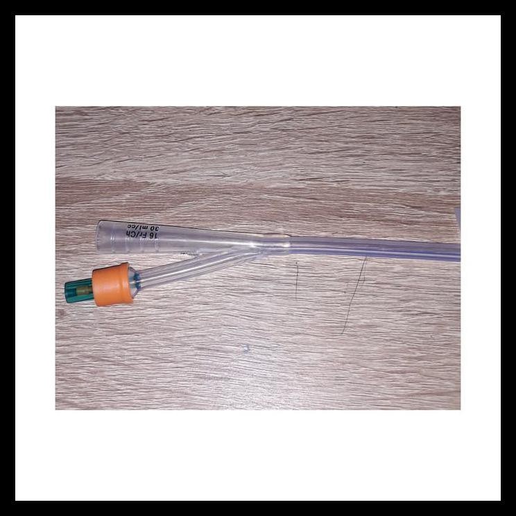 KATETER SILIKON NO 16 / SELANG KENCING SILIKON NO 16 / FOLEY KATETER