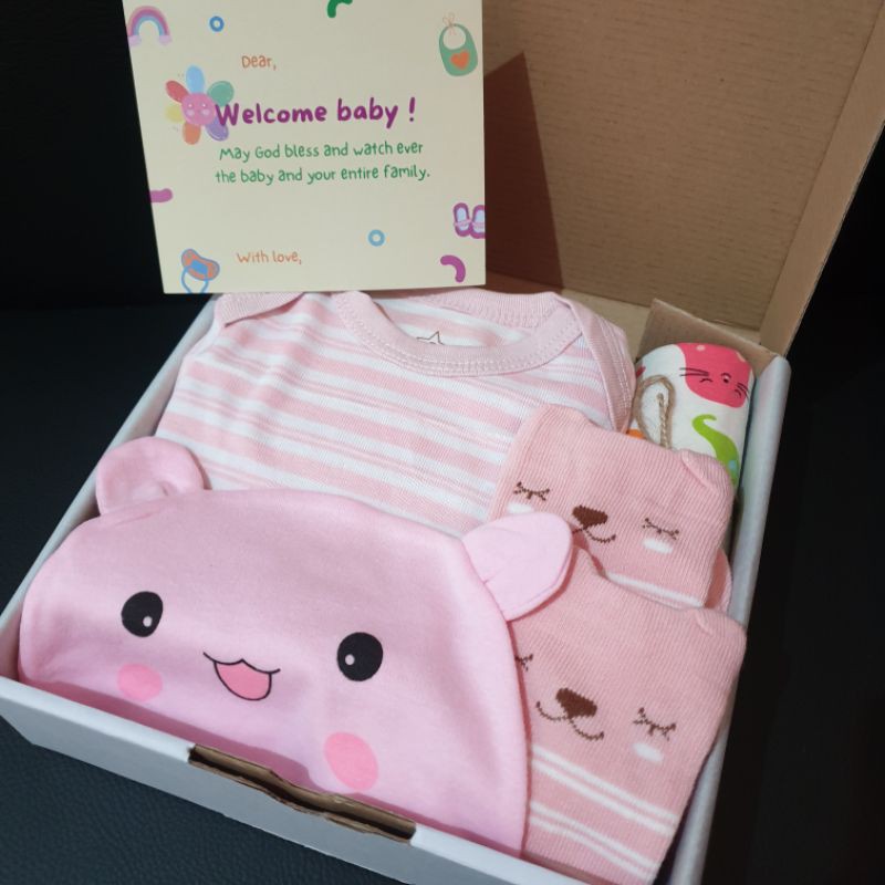 Hampers Bayi | Hampers Baby Newborn | Kado Bayi | Hampers bayi Perempuan | Hampers Bayi laki laki | Gift set baby | Kado lahiran | Kado bayi perempuan | Kado bayi laki laki | Gift set bayi | Gift set baby boy | Gift set baby Girl | Kado Lahiran-Gift set 4 - Girl