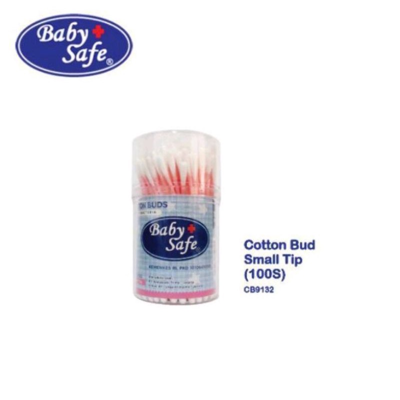 BabySafe CB9132 /CB9134  Small Tip Cotton Bud 50 / 100 with Case