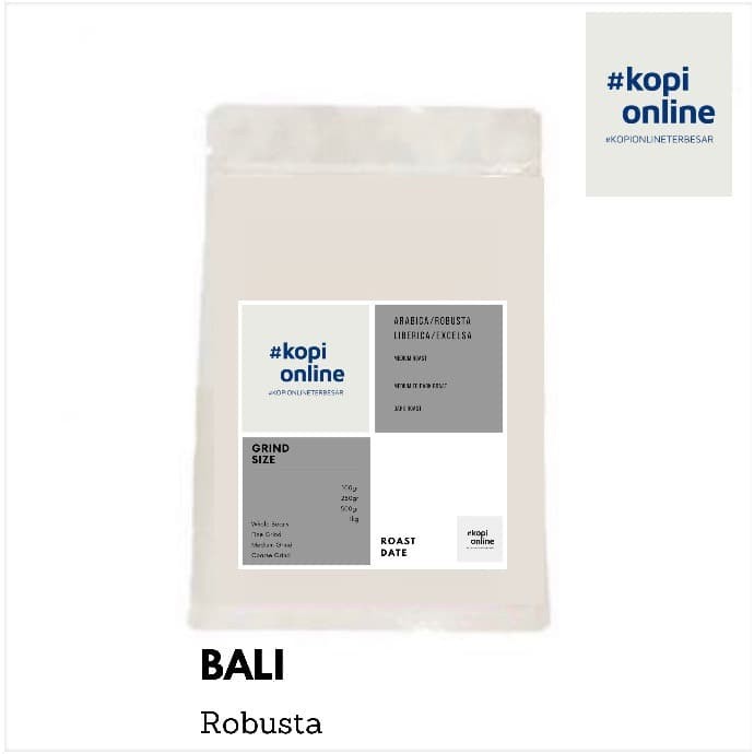 

ROBUSTA BALI 100GR/KOPI/COFFEE