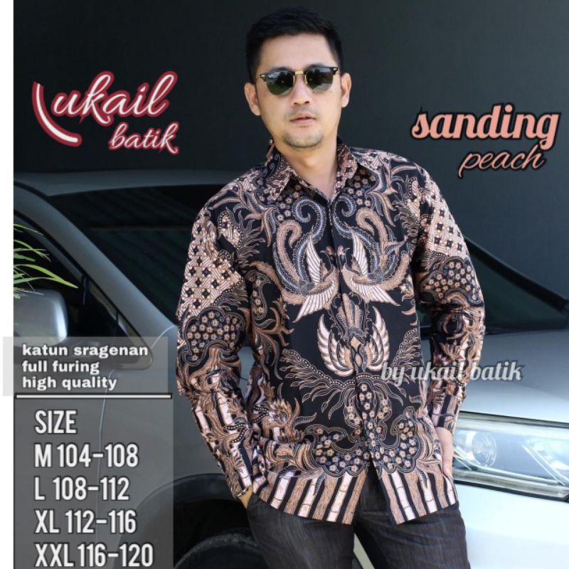 Wibowo Kemeja Batik Pria Lengan Panjang Lapis Furing Bahan Katun Halus Premium