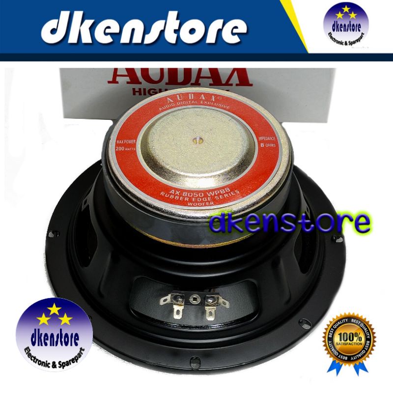 Speaker Audax 8in AX8050 WPB8 spiker 8 inch woofer AX 8050 Original