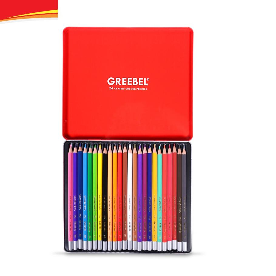 

Flash Sale - GREEBEL 1724 Classic Colour Pencil TIN Case 24 Warna ✔