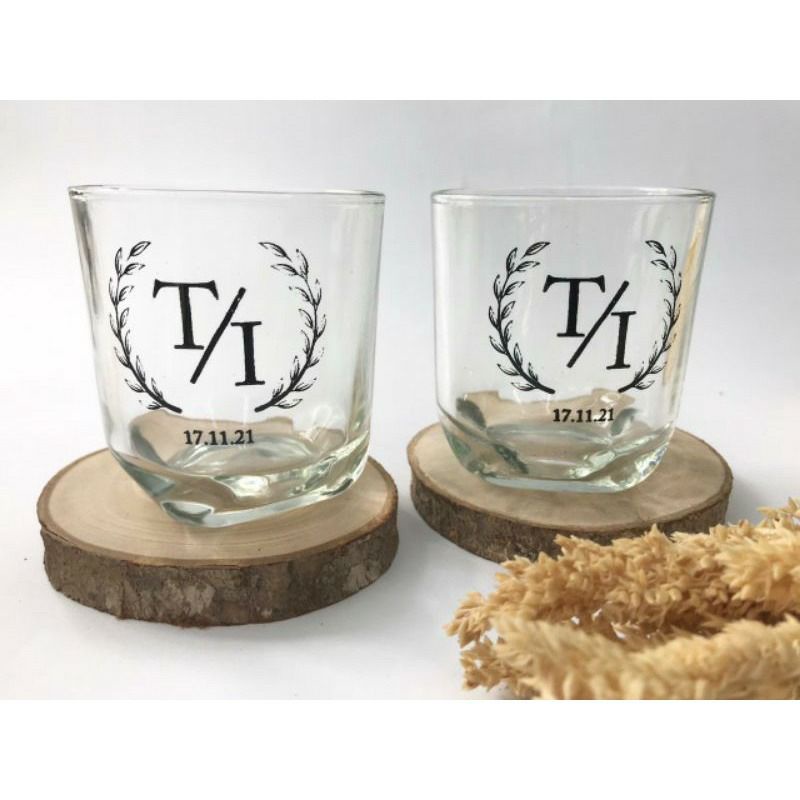 souvenir pernikahan gelas cantik, souvenir hajatan gelas psp