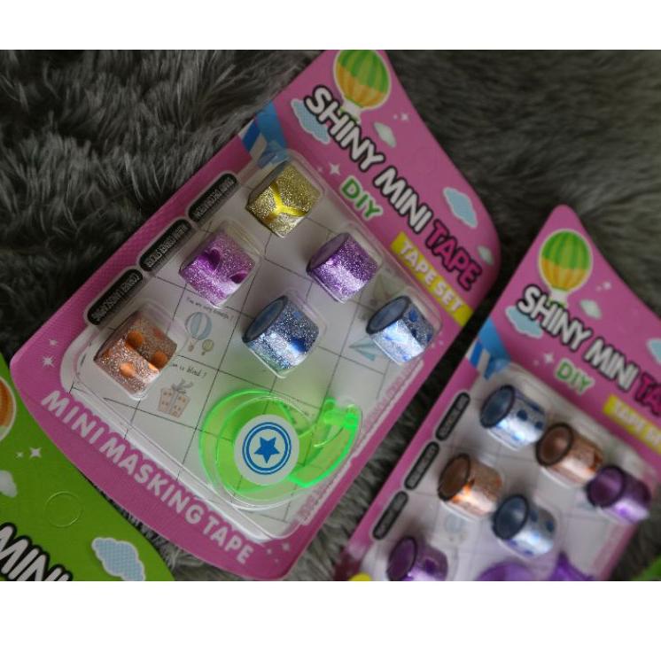 

shiny mini tape / selotip anak / gliter selotip anak / mainan anak perempuan readystock favor daily G18K