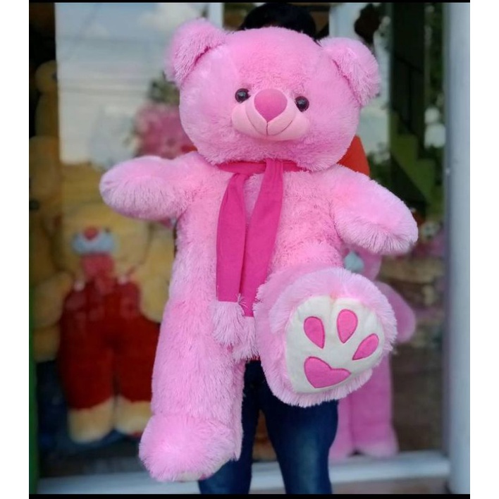 boneka beruang teddy bear syal telapak jumbo